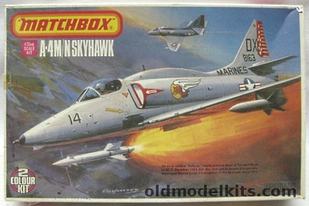 Matchbox 1/72 A-4M / A-4N Skyhawk - US Marines VMA-234 or Israeli Air Force, PK29 plastic model kit